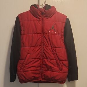 Jordan Kids Puffer Jacket in Red and Black